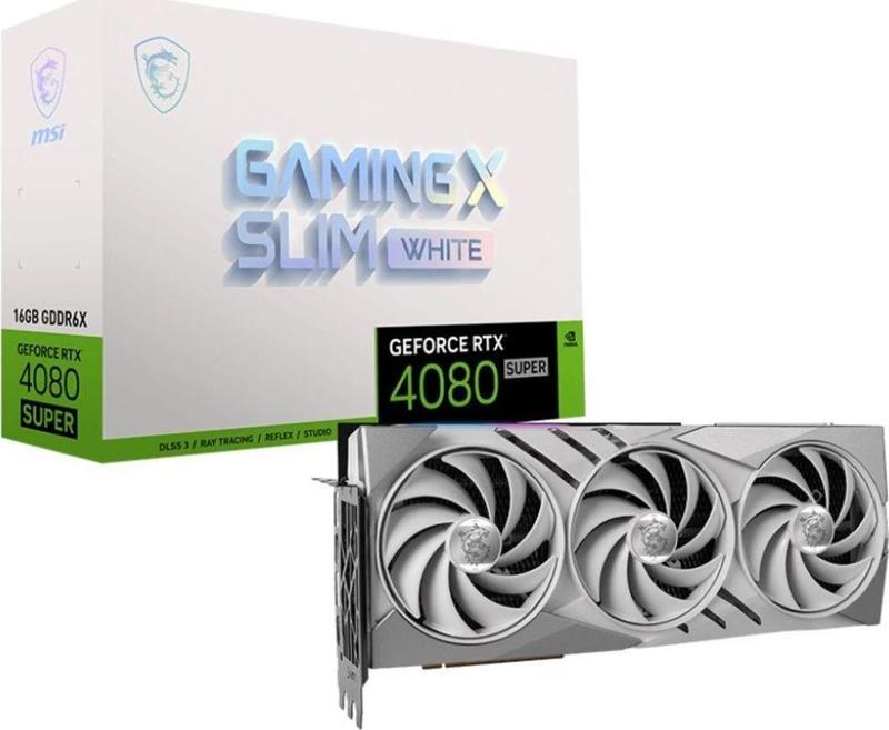 GeForce RTX 4080 SUPER GAMING X SLIM WHITE 16GB GDDR6X 256Bit DX12 Gaming (Oyuncu) Ekran Kartı