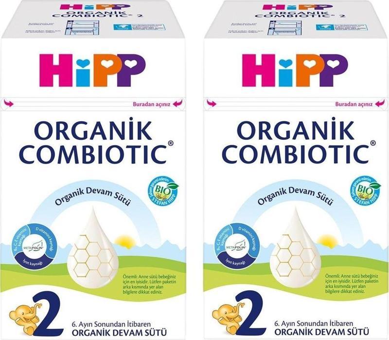 2 Organik Combiotic Bebek Sütü 600Gr x2Adet
