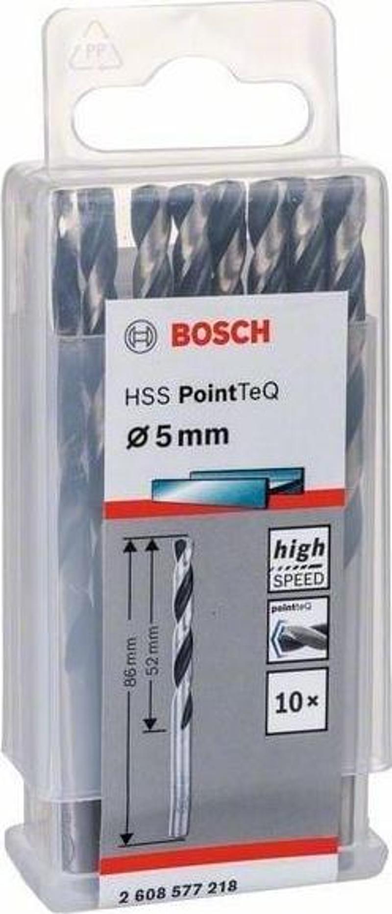 HSS PointTeQ Matkap Uç Metal 5x52x86mm 10 Parça