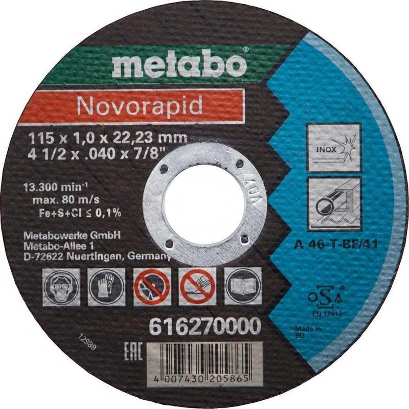 Novorapid 616270000 Metal Kesici Disk 115x1.0x22.23mm