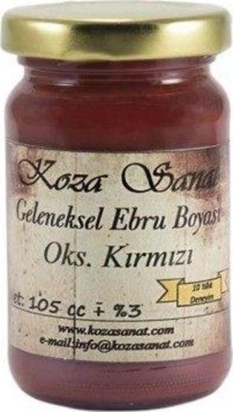 Koza GELENEKSEL Ebru Boyası 105 cc. Oksit Kırmızı