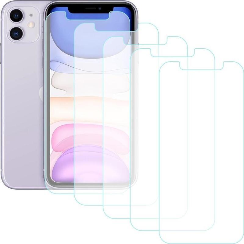 iPhone 11 Temperli Cam Ekran Koruyucu 5li Eko Paket