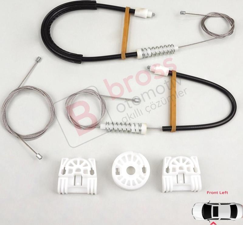 Mercedes C Class W204 S204 2006-2014 E W212 S212 2009-2016 İçin Ön Sol Kapı Cam Kriko Tamir Seti