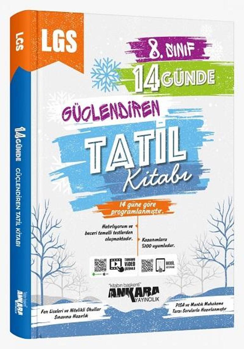 Ankara 8. Sınıf Lgs 14 Günde Güçlendiren Tatil Kitabı 2023