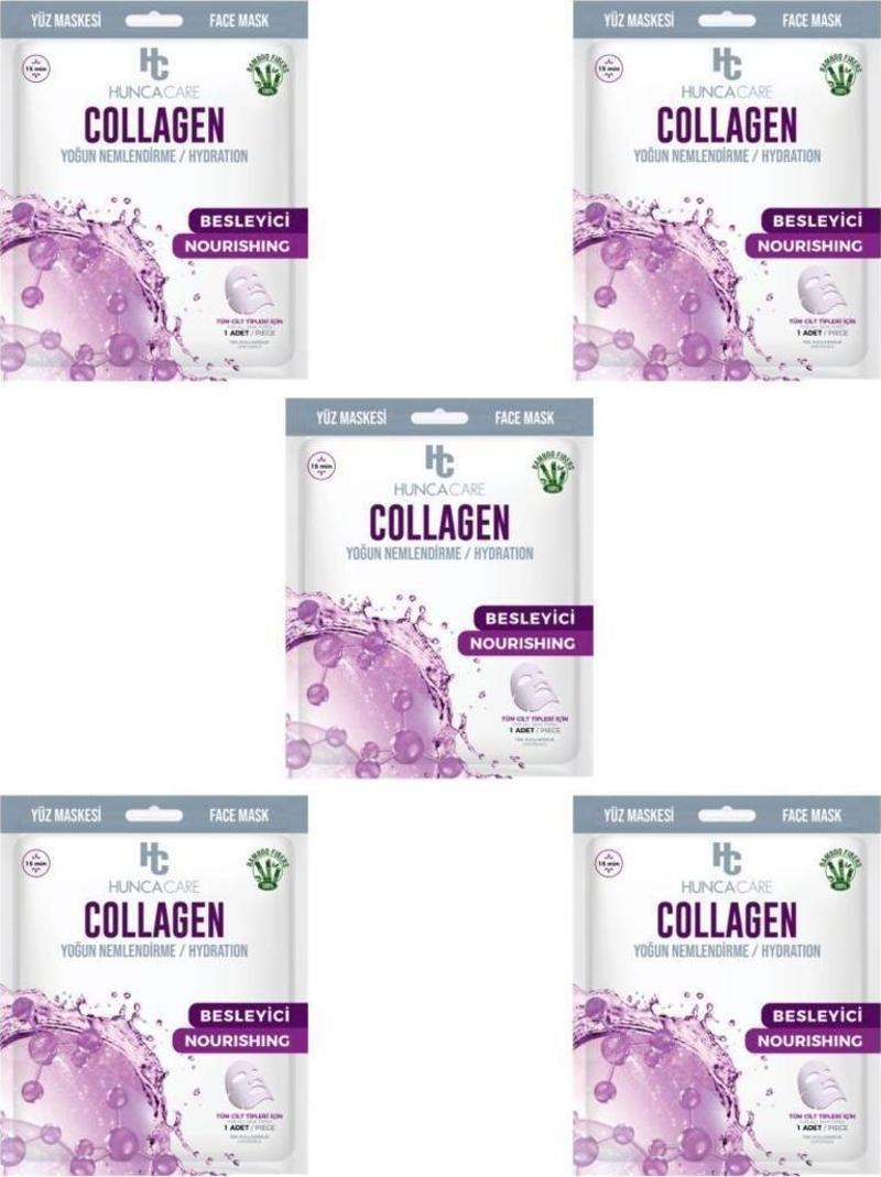 COLLAGEN KAĞIT YÜZ MASKE - YOĞUN NEMLENDİRME/ HYDRATION -5 ADET