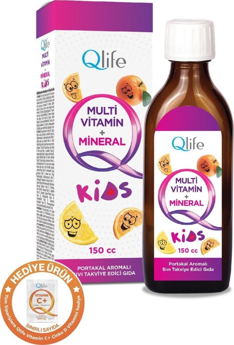 Multivitamin Mineral Kids Portakal Aromalı Şurup 150 Ml