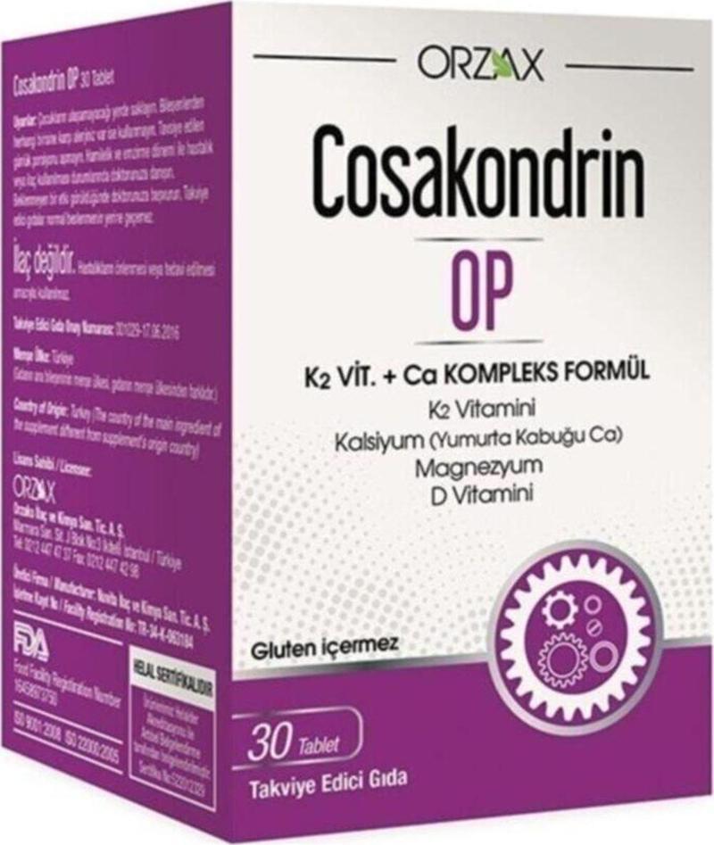 Orzax Cosakondrin Op 30 Tablet