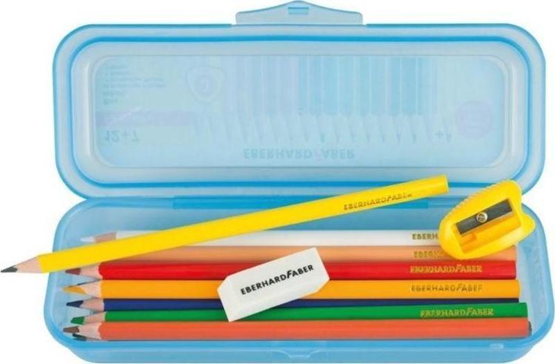 Kuru Boya Kalemi Plastik Kutulu Set 16 Renk + 3 Parça
