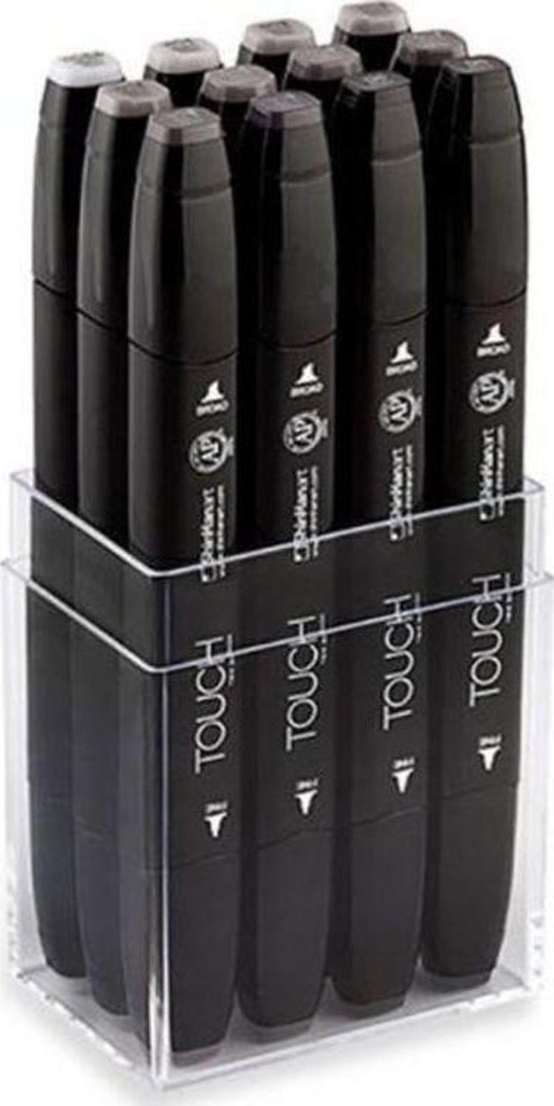 Touch Twin Marker 12 Renk Set SICAK GRİLER