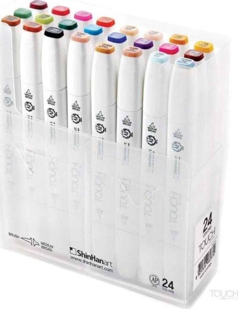 Touch Twin Brush Marker 24 Renk Set