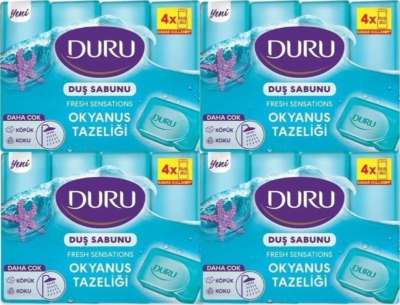 Fresh Sensations Okyanus Tazeliği 16 Adet Duş Sabunu 4x600gr