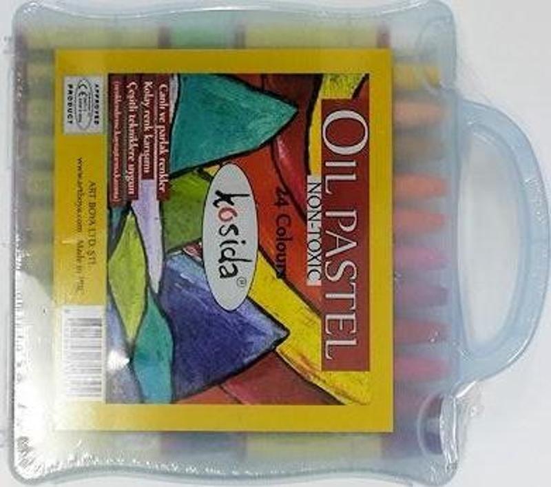 Kosida Oil Pastel 24 Renk Yağlı Pastel Boya Karton Kutu