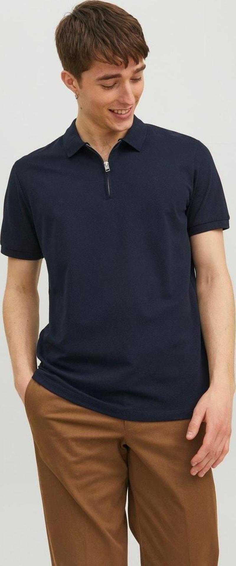 Jprblascott Zip Ss Polo Sn Erkek T-Shirt