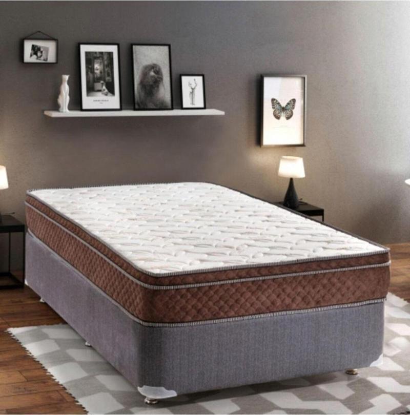 80X200 Bamboo Yaylı Yatak 80 x 200 Summıt Lüx Ortopedik Pedli Bamboo Yatak