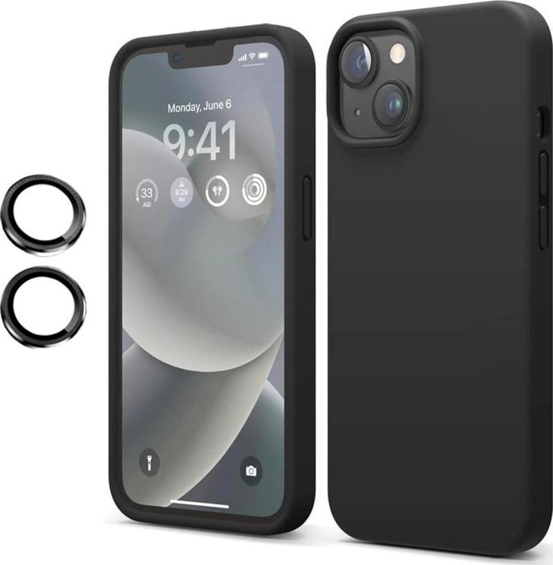 iPhone 14 Kılıf Kamera Lens Hediyeli Nano Lansman Silikon Arka Kapak