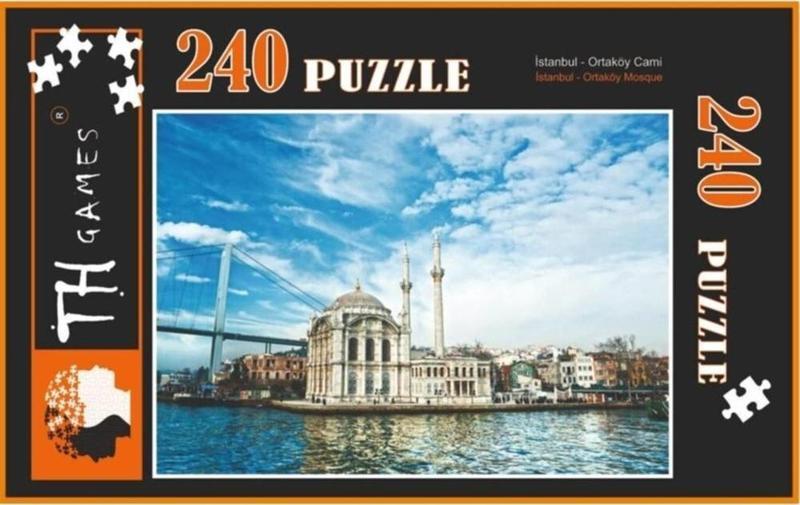 240 Parça Kutulu Puzzle - En Gözde Şehirler! Ortaköy Cami