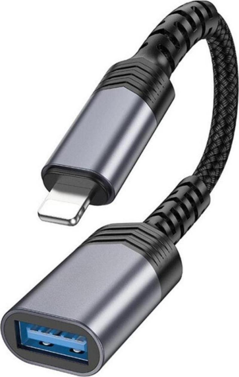 Süper Hızlı İPhone Lightning USB OTG Adaptörü, Mouse, Klavye, USB Bellek Çevirici Adaptör