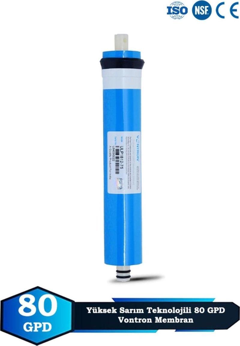 Su Arıtma Cihazı Nsf Onaylı QR Kodlu Orijinal 80 GPD Vontron Membran Filtre