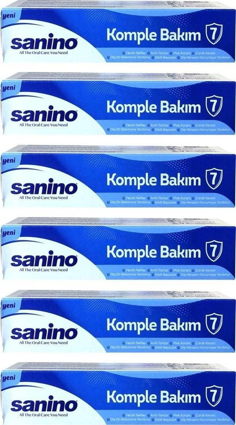 Diş Macunu 75 ml Komple Bakım x 6 Adet