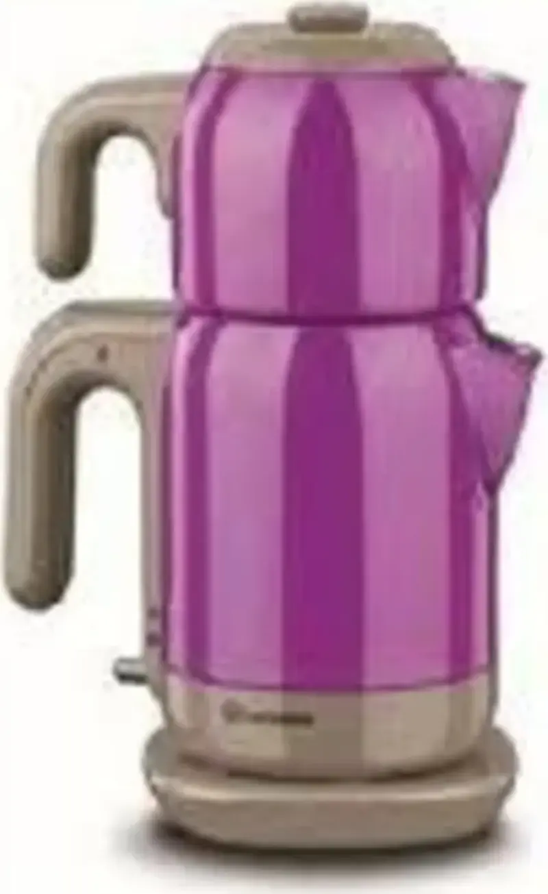  Korkmaz A369-12 Demtez Mor 1600 W Çelik Çay Makinesi