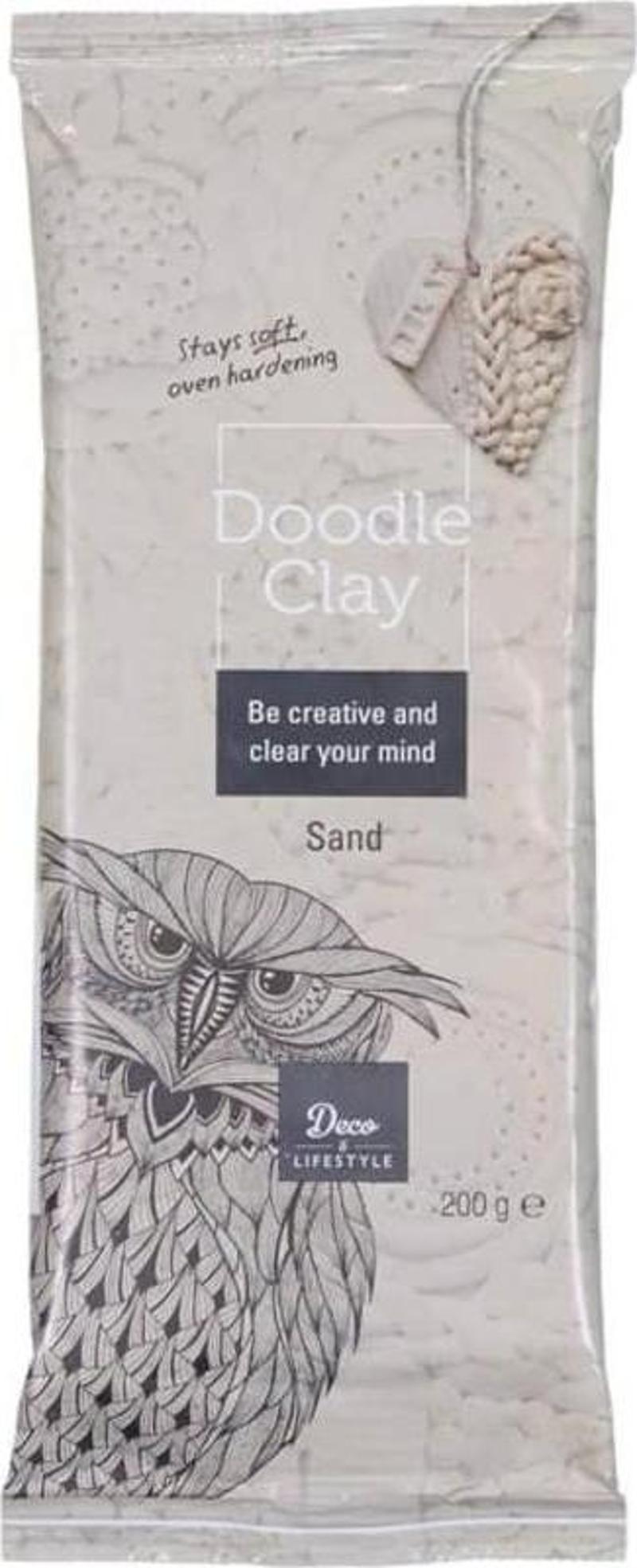 Deco Doodle Clay Polimer Kil 200 gr Sand