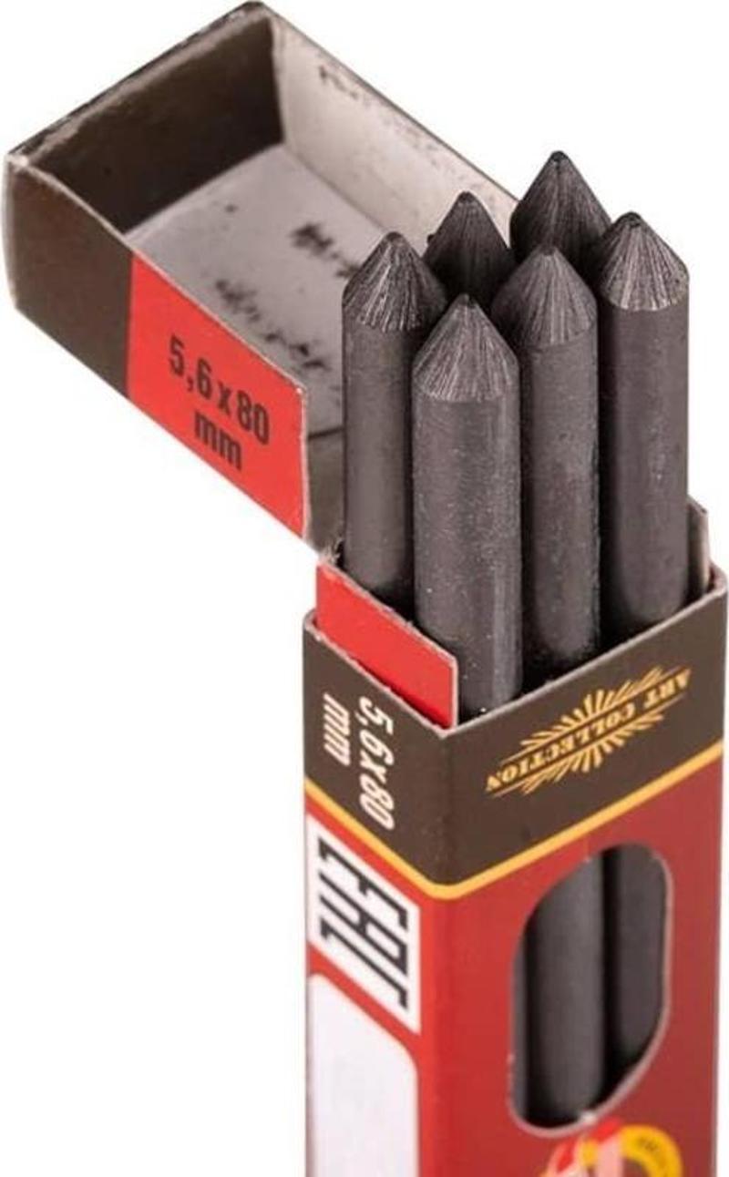 Koh-i Noor Graphite Leads 5.6 mm Portmin Ucu 6B 6'lı