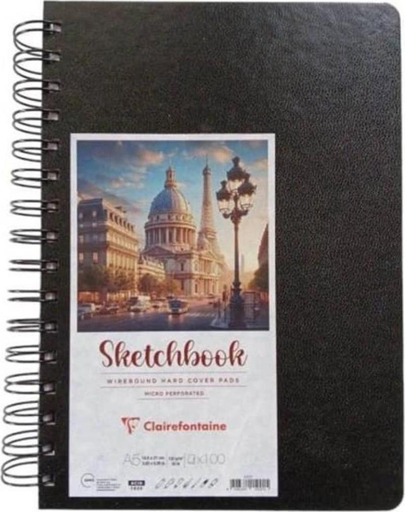 Sketchbook Sert Kapak Spiralli Eskiz Defteri 120 gr 100 yp A5