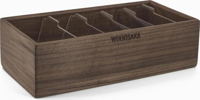 Gobi Kartvizit Organizer -  Büyük - Ceviz - WOODSAKA