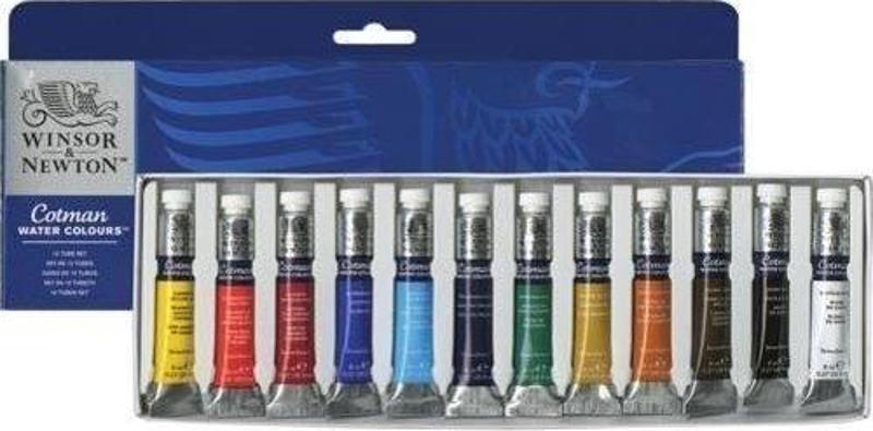 Cotman Tüp Sulu Boya 12 Renk x 8 ml.