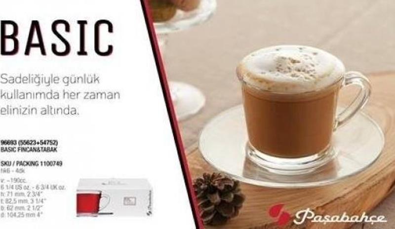 96693 Basic Çay-Nescafe Fincan Takımı