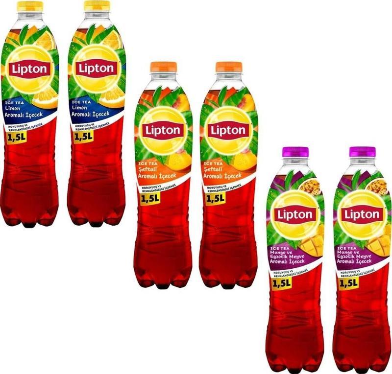 Ice Tea 1,5 lt Limon-Şeftali-Mango 6 lı Karma Set