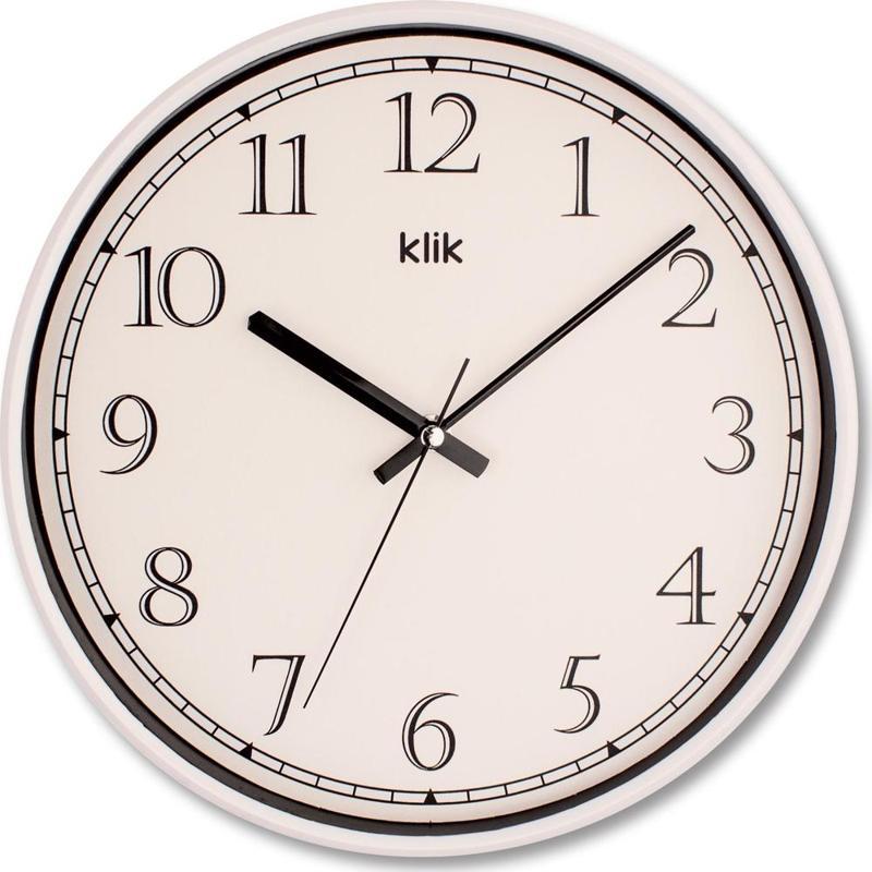 Slim Beyaz Minimalist Duvar Saati