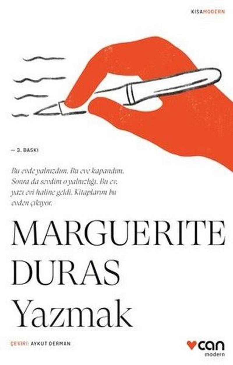 Can Yayınları Yazmak - Kısa Modern - Marguerite Duras