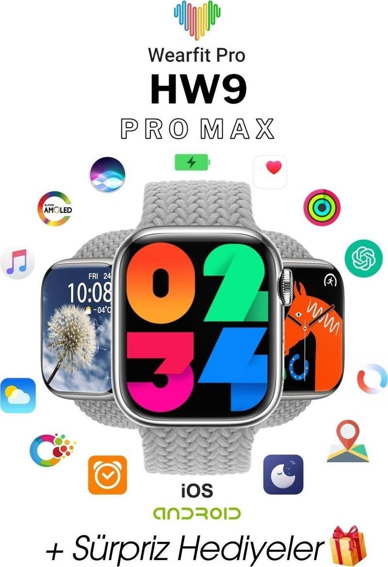 Hw9 Ultra Max Akıllı Kol Saati Smart Watch Model:İnç 49 Mm Amoled Ekran (Gri)