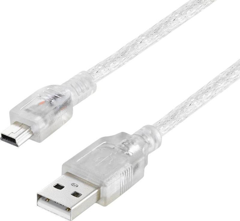 IPOD ŞARJ ALETİ KABLOSU USB 5 PİN GENİŞ 1.5 METRE ŞEFFAF  (SL-UK5) (2818)