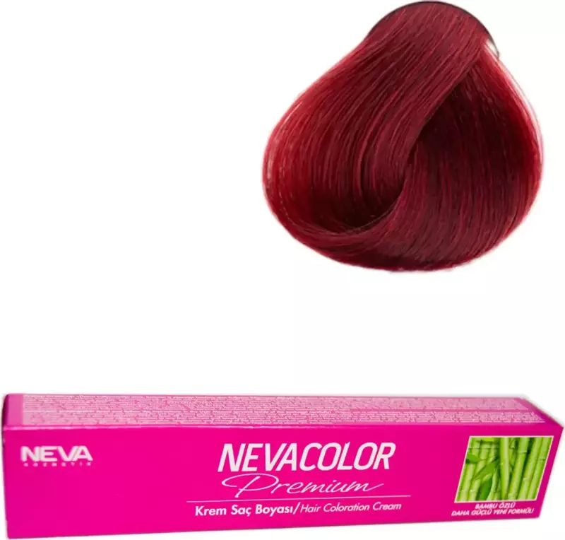 Nevacolor Tüp Boya  6.66 Koyu Kızıl Kumral x 4 Adet + Sıvı Oksidan 4 Adet