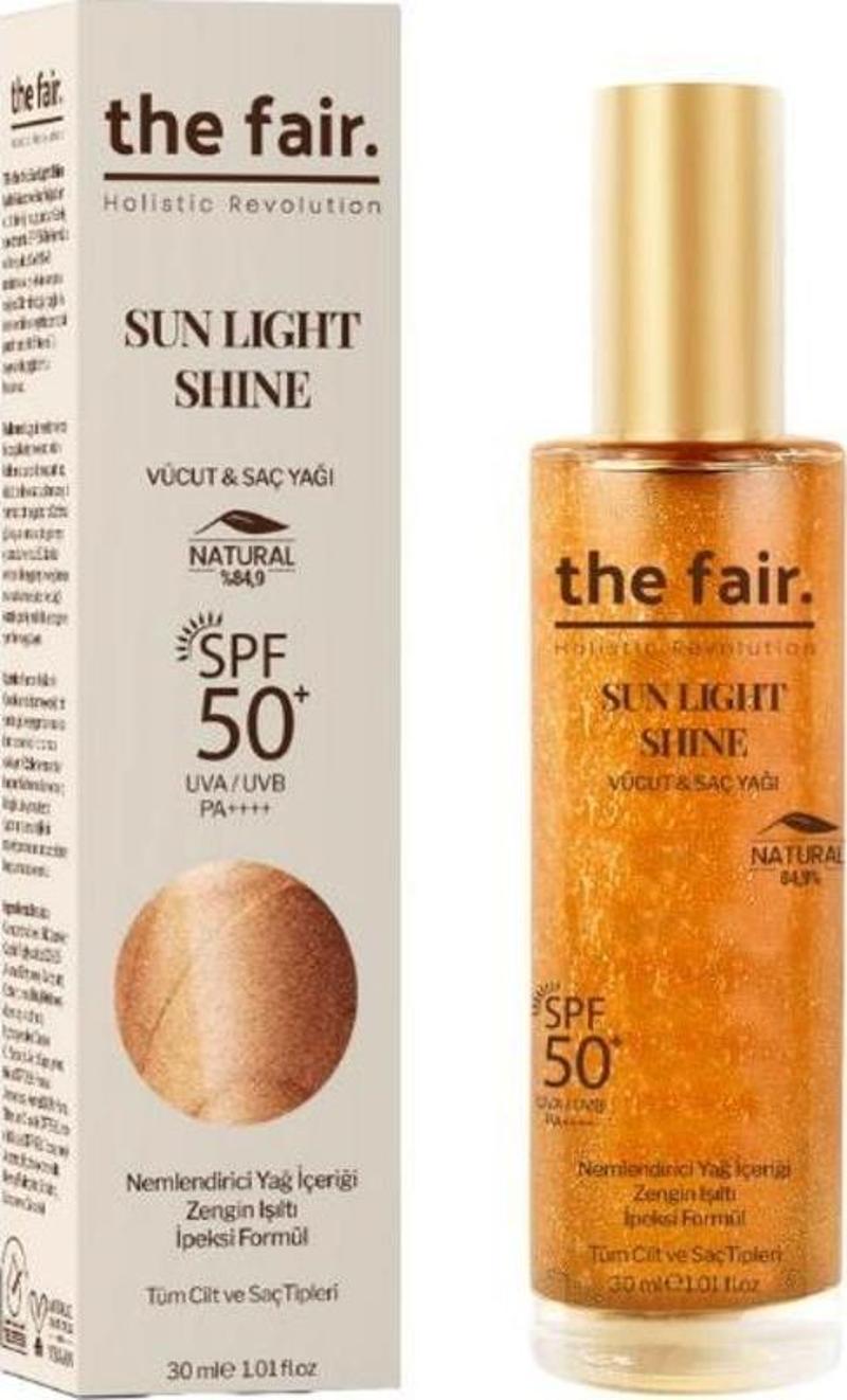 Sun Light Shine SPF 50+/PA++++30 ml Vücut ve Saç Yağı