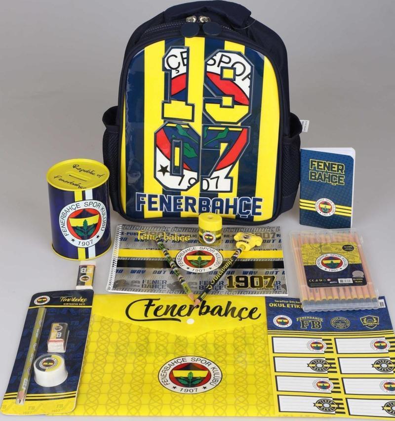 YENİ SEZON LİSANSLI FENERBAHÇE ANAOKUL ÇANTASI İLE 26 PARÇA KIRTASİYE VE OKUL SETİ