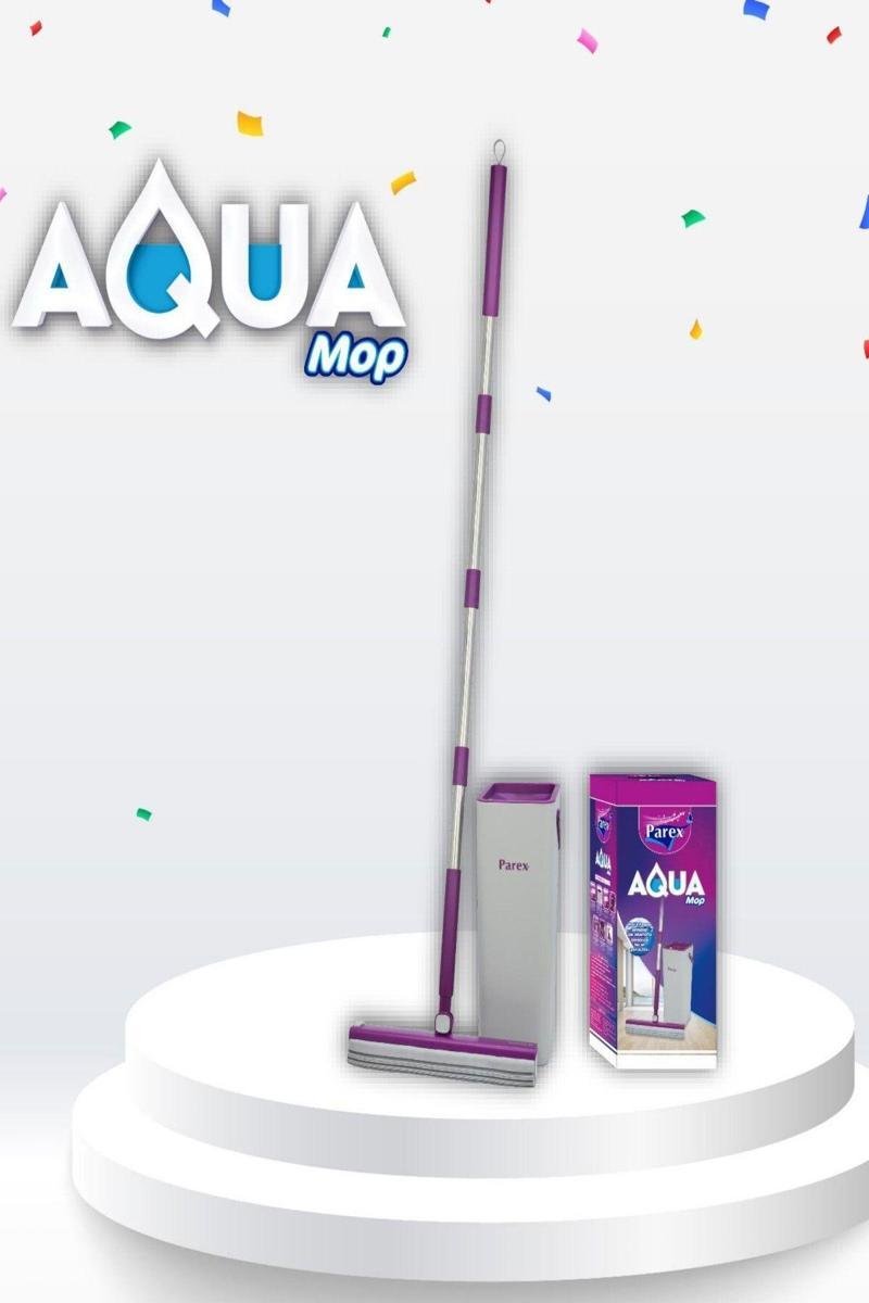 Aqua Çift Sıkmalı Pratik Paspas Mop Yeni Nesil Kendini Temizleyen Mop