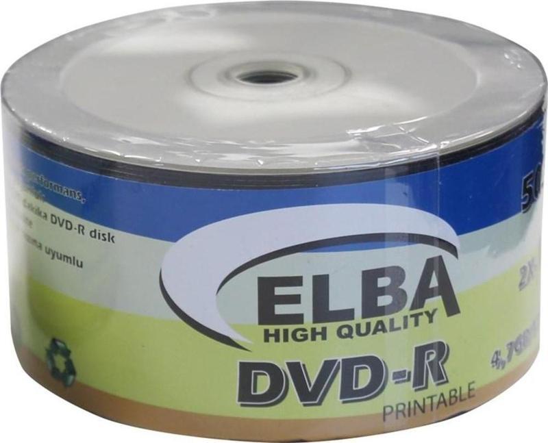 Dvd-R 4,7Gb-120Min 50 Li 16X Printable Dvd-R Shrink