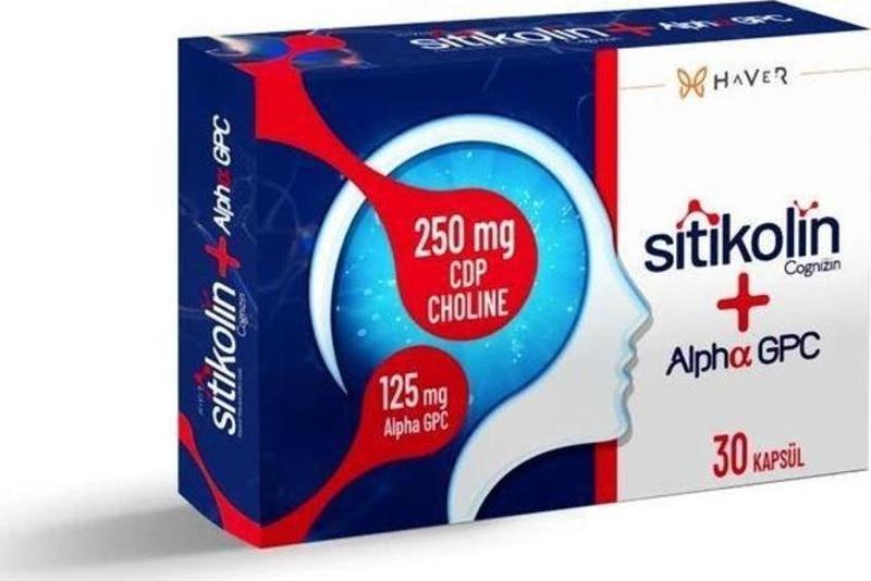 Sitikolin Cognizin Alpha Gpc 30 Kapsül