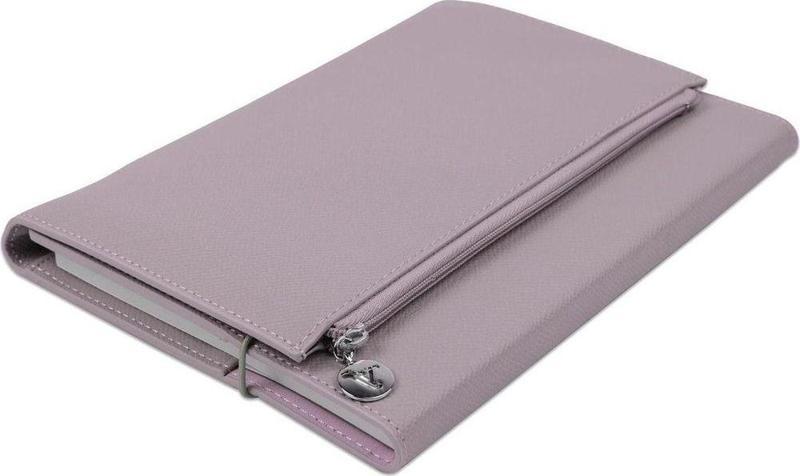 Victoria's Journals Not Defteri 14X20 Cm Zipco Clutch 80 Gram Lila 96 Yaprak Çizgili 211597