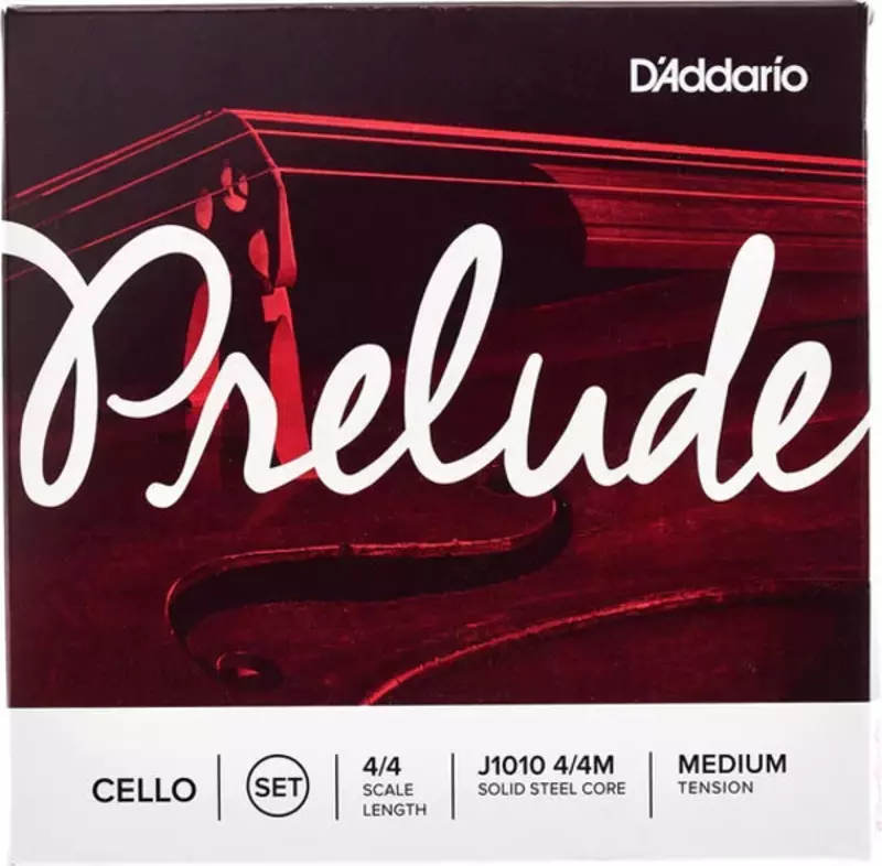 Daddarıo J1010 Cello Tel Seti, Prelude, 4/4 Scale, Medıum Tensıon