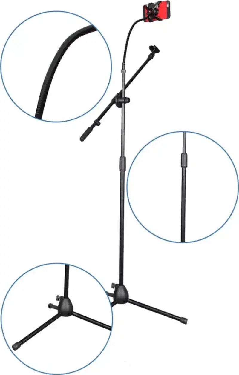 Sm-5t Mikrofon Stand +telefon Stand