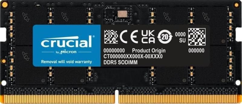 16Gb Ddr5 4800Mhz Cl40 Ct16G48C40S5 Notebook Ram