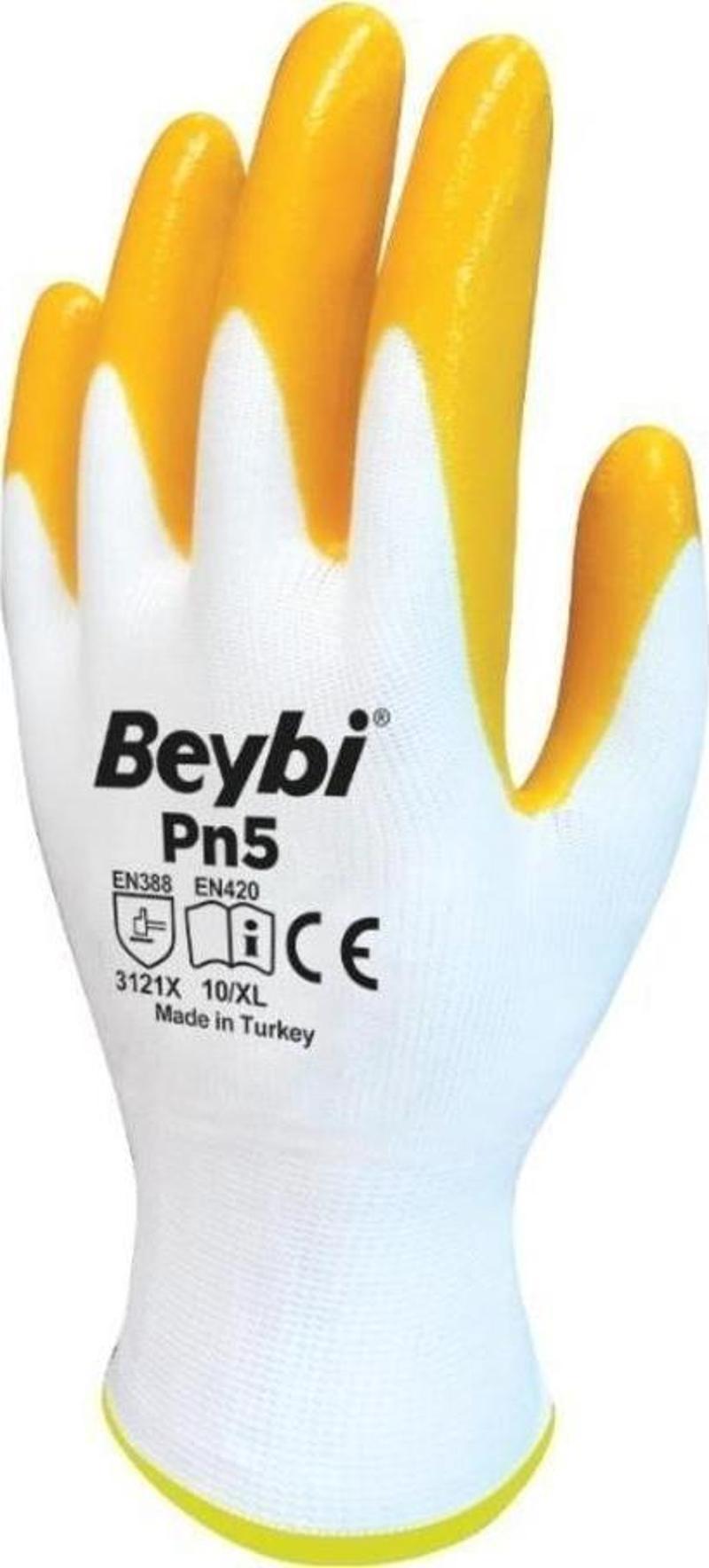 PN5 Nitril Sarı İş Eldiveni 9 Beden - 288 Çift