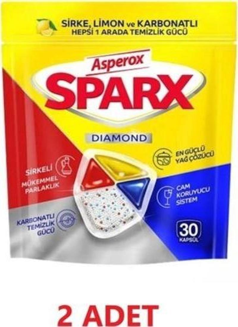 Sparx Bulaşık Makinesi Kapsül 30 Yıkama Yerli Üretim 2 Adet