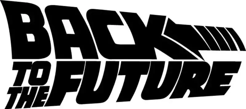 Back to The Future Sticker (Oto-Motor-Laptop-Duvar-Dekor) 10 x 4 cm