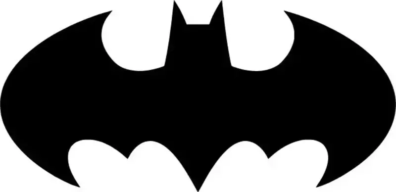 Batman Amblem Sticker (Oto-Motor-Laptop-Duvar-Dekor) 10 x 5 cm