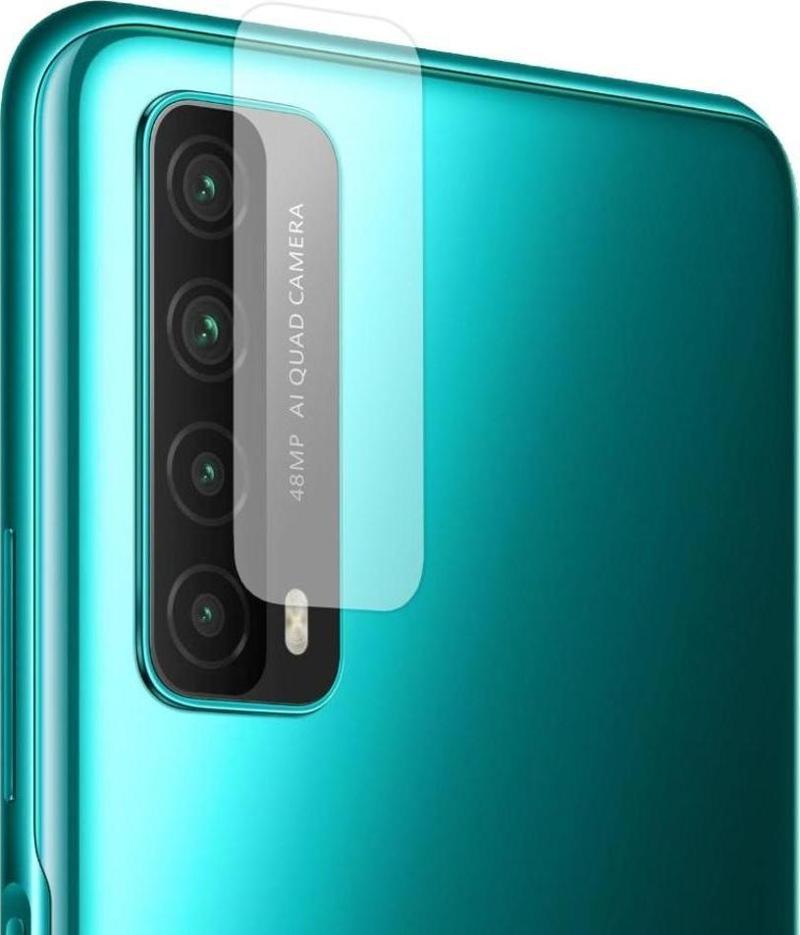 Huawei P Smart 2021 Kamera Lens Koruyucu Nano Cam Şeffaf Tam Kaplama